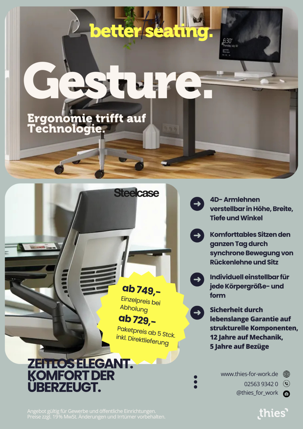 Bürodrehstuhl - Ergonomie trifft auf Technologie