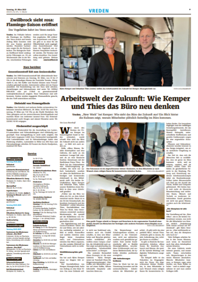 Moderne Raumarchitektur trifft auf New Work