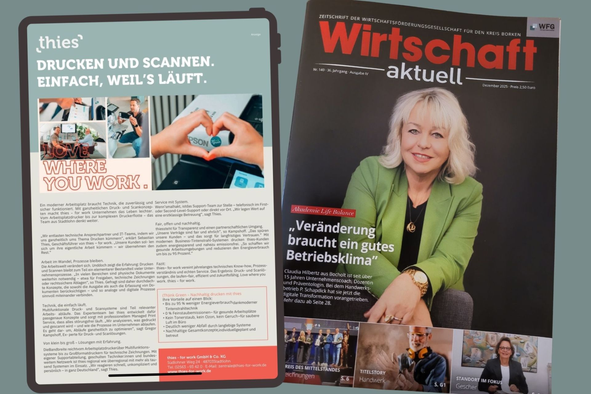 Wirtschaft aktuell: Unsere Experten für Druck- & Scanlösungen | thies – for work