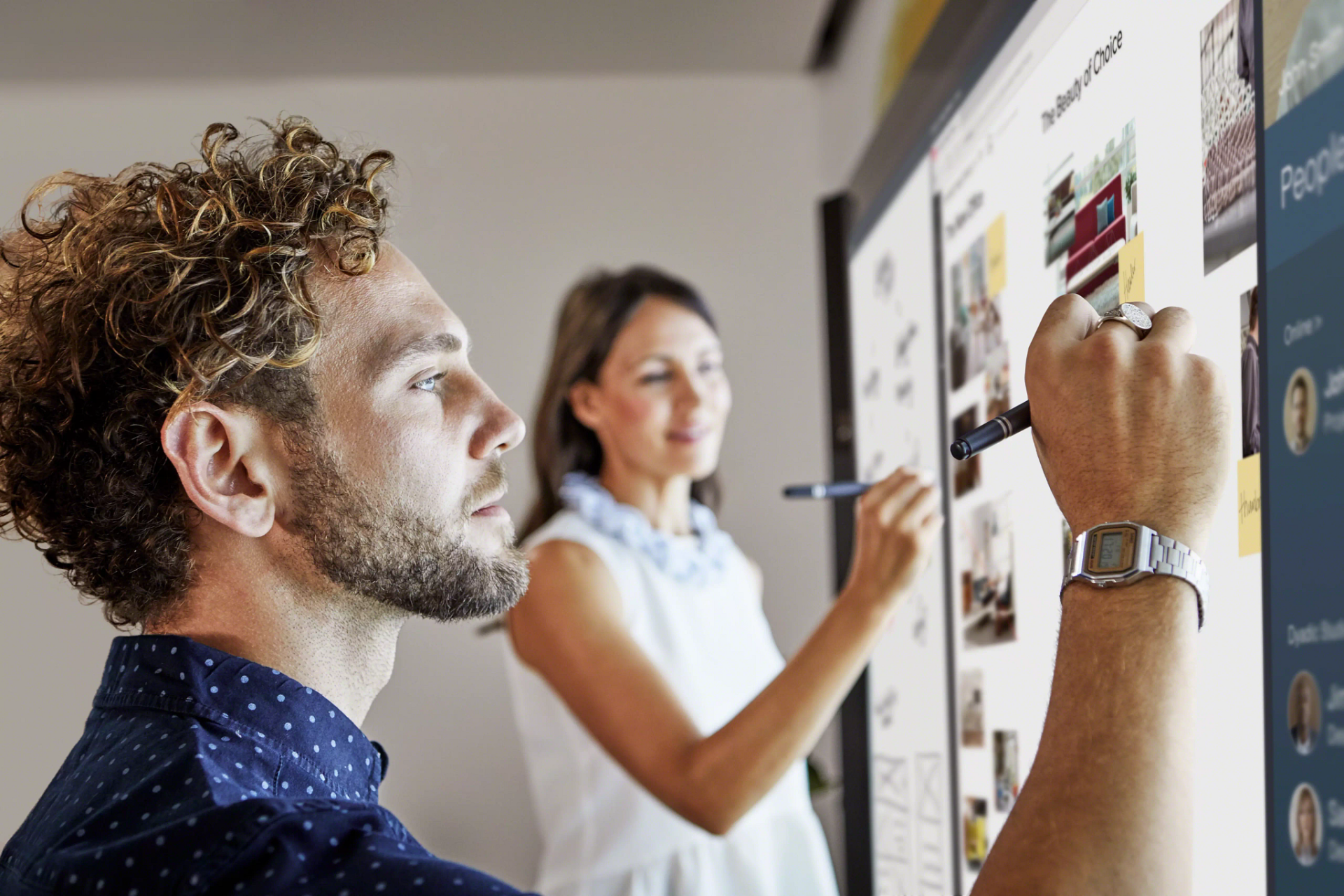 Teamwork - mit dem interaktiven Display