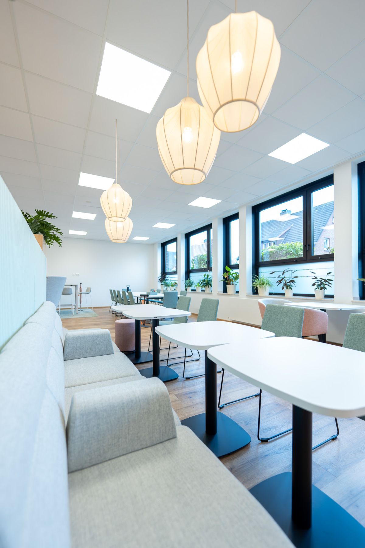 Eine moderne Umgebung für das Wohlbefinden am Arbeitsplatz